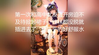 第一次和高中女友去开房迫不及待掀起裙子，丝袜都没脱就插进去了，让乎乎的好舒服水真多